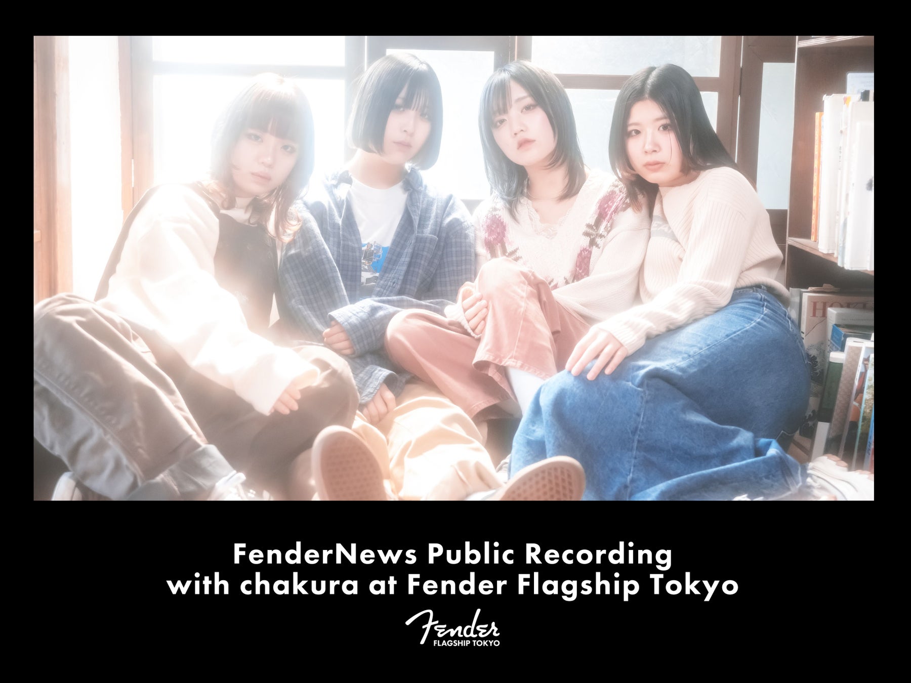 Fenderが新進気鋭バンド「ちゃくら」とイベント開催、新シリーズ「Player II」のライブ＆トークで音楽ファンを魅了