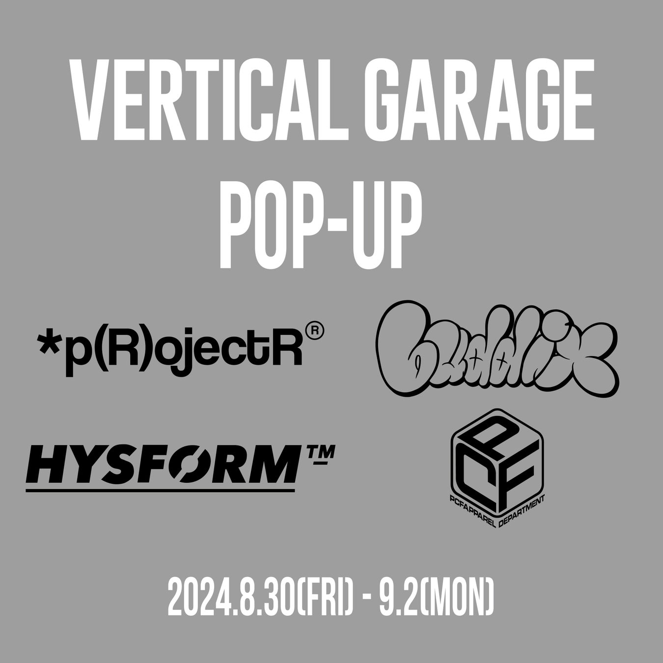 ルクア大阪でVERTICAL GARAGE POP-UP SHOP開催、LDH所属アーティスト4ブランドの商品が集結