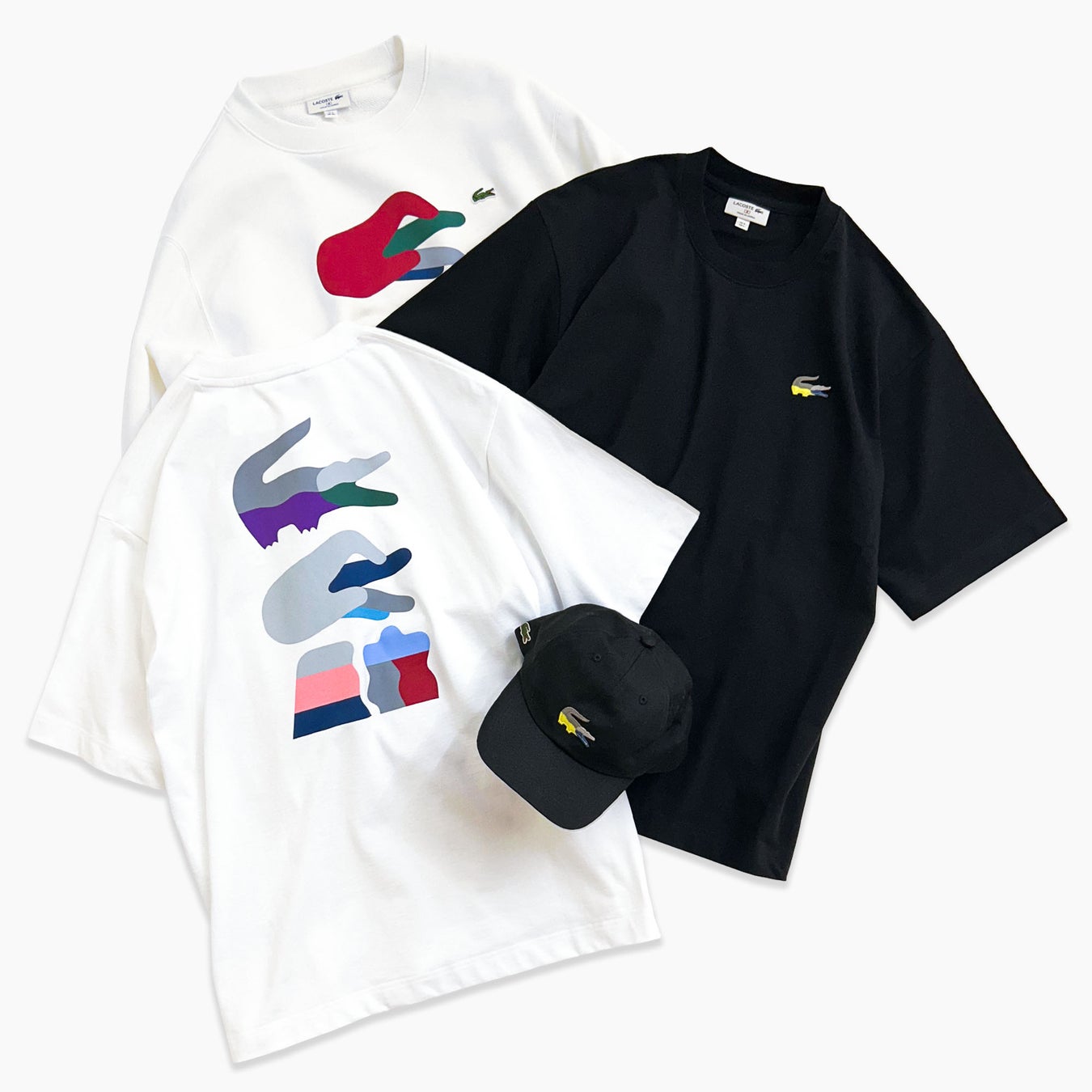 ラコステ原宿店がMy Lacoste Artist Program Vol.4を開催、グラフィックデザイナーMACCIU氏とのコラボアイテムが8月30日発売