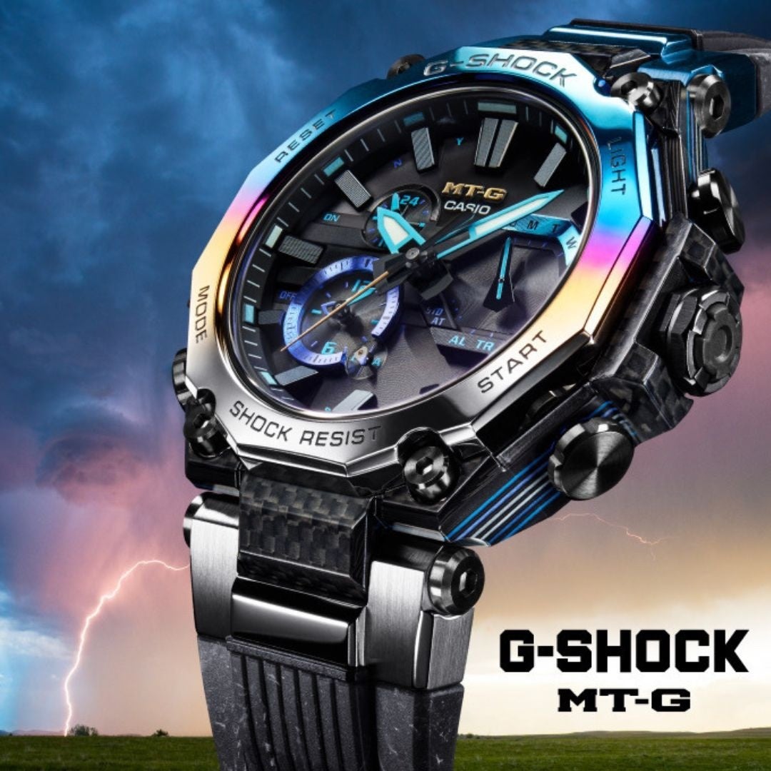 矢野時計店がCASIO G-SHOCK MTG-B2000YST-1AJRを販売、ストームチェイサーデザインが特徴